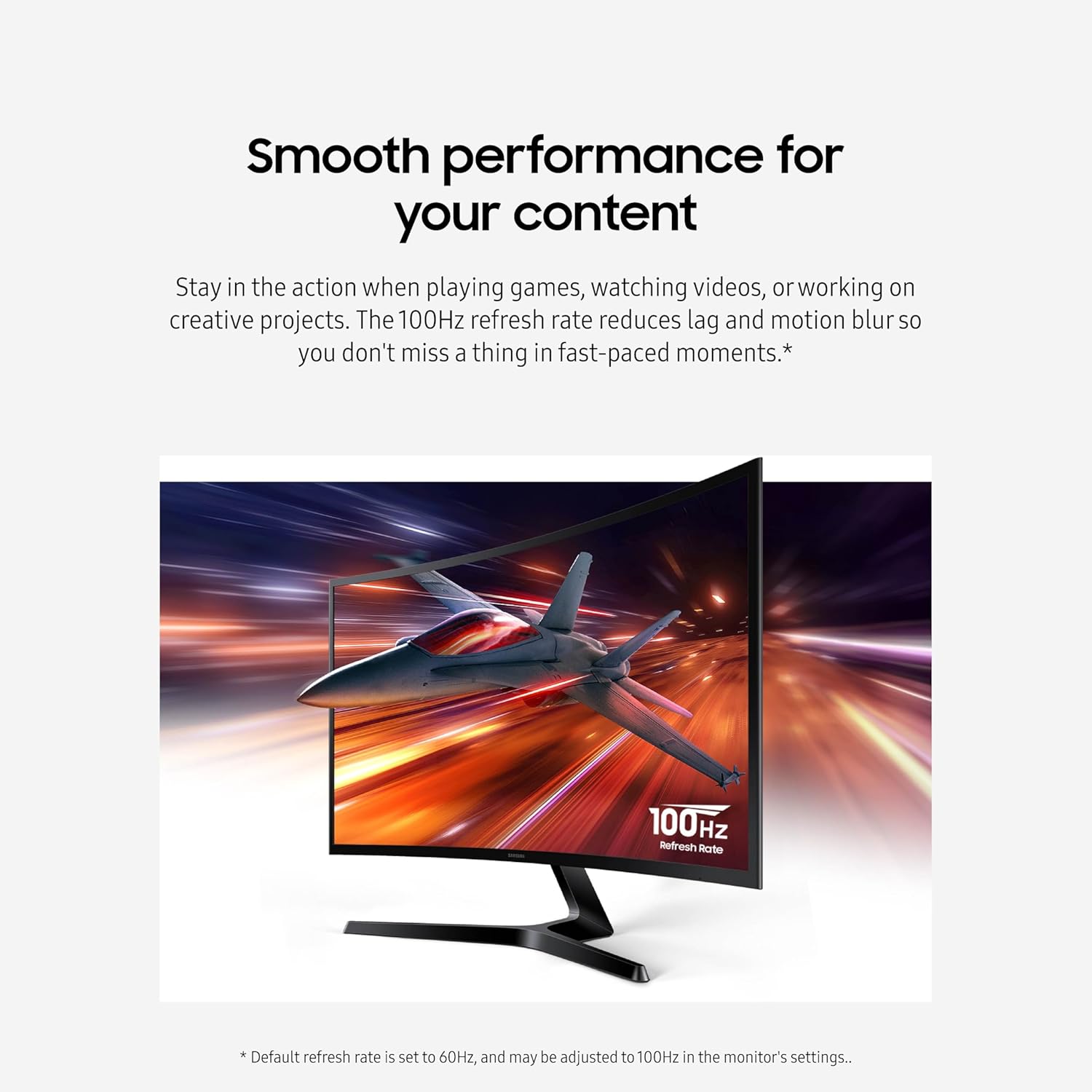 Samsung 27' Essential S3 (S36GD) Series FHD 1800R Curved Computer Monitor, 100Hz, Game Mode, Advanced Eye Comfort, HDMI and D-sub Ports, LS27D366GANXZA, 2024