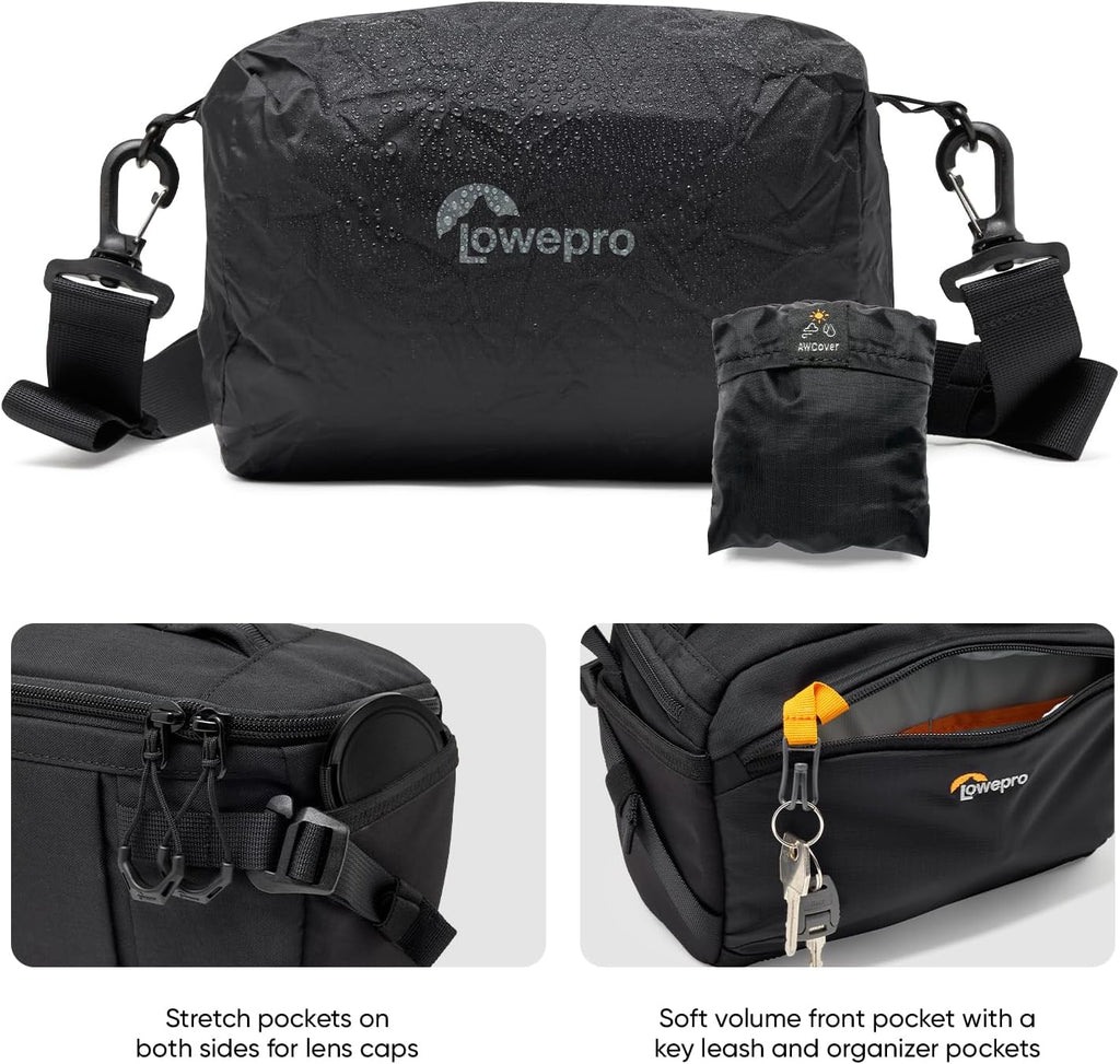 Lowepro ProTactic Lite SLX 110 AW III Camera Sling Bag, Professional Camera, Rain Cover, Lightweight Crossbody Sling Backpack, for Photographer, Videographer, Volume 4L, for DSLR/Mirrorless