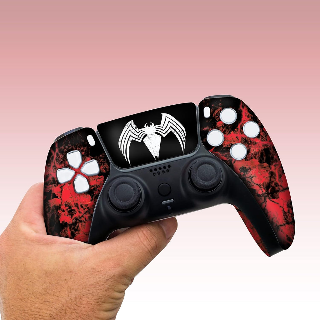 Carnagge Custom PS-5 Controller Wireless compatible with Play-Station 5 Console by BCB Controllers | Proudly Customized in USA with Permanent HYDRO-DIP Printing (NOT JUST A SKIN)