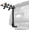 Retrospec Lenox 2-5 Bike Rack Hitch for Car, Truck, SUV - 2in Hitch Mount with Foldable Steel Frame, Anti-Rattle Adapter & Tie Down Straps