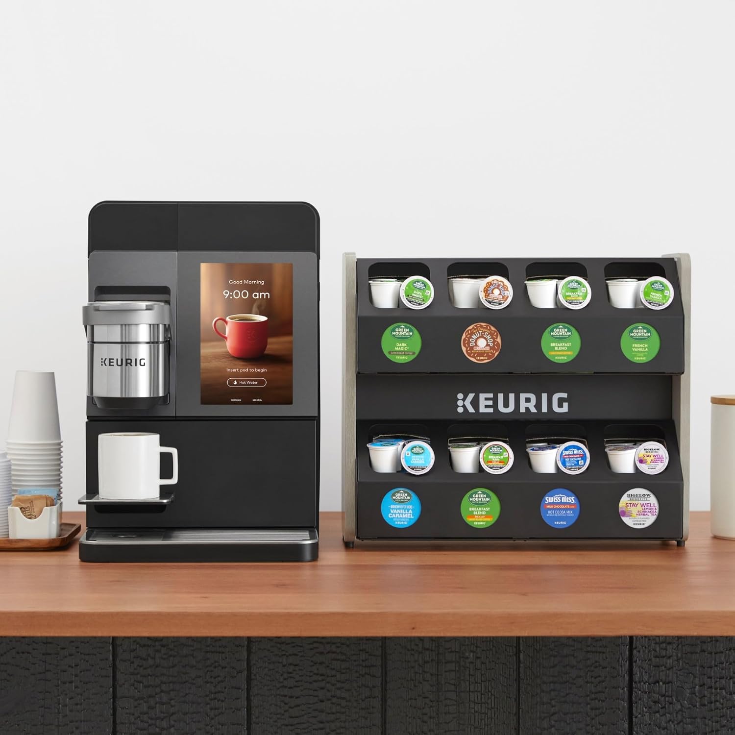 Keurig K-4500 Large Business Single Serve Coffee and Specialty Beverage Café System, Plumbed, Silver/Black