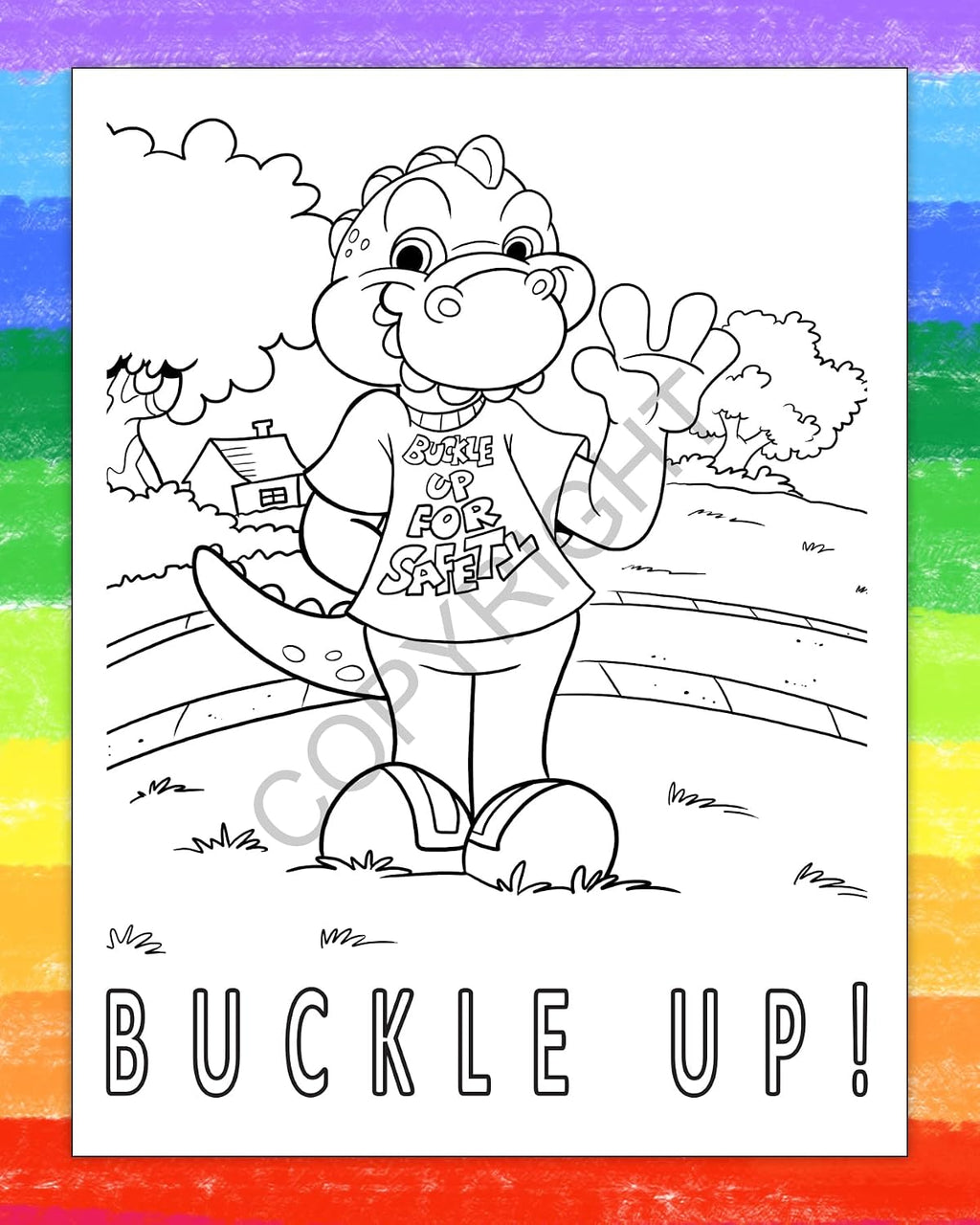 ZOCO – Seat Belt Safety – Custom Promotional Coloring Books (250 Bulk Pack, with Crayons) – Games, Puzzles, Activities to Teach Kids to Buckle Up