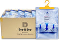 Dry & Dry 88 Pack[7 OZ] Premium Moisture Absorbers Dehumidifiers for Home Dehumidifier for Basement Dehumdifiers for Bedroom Small Dehumidifiers - Dehumidifiers Moisture Absorber, Blue & White