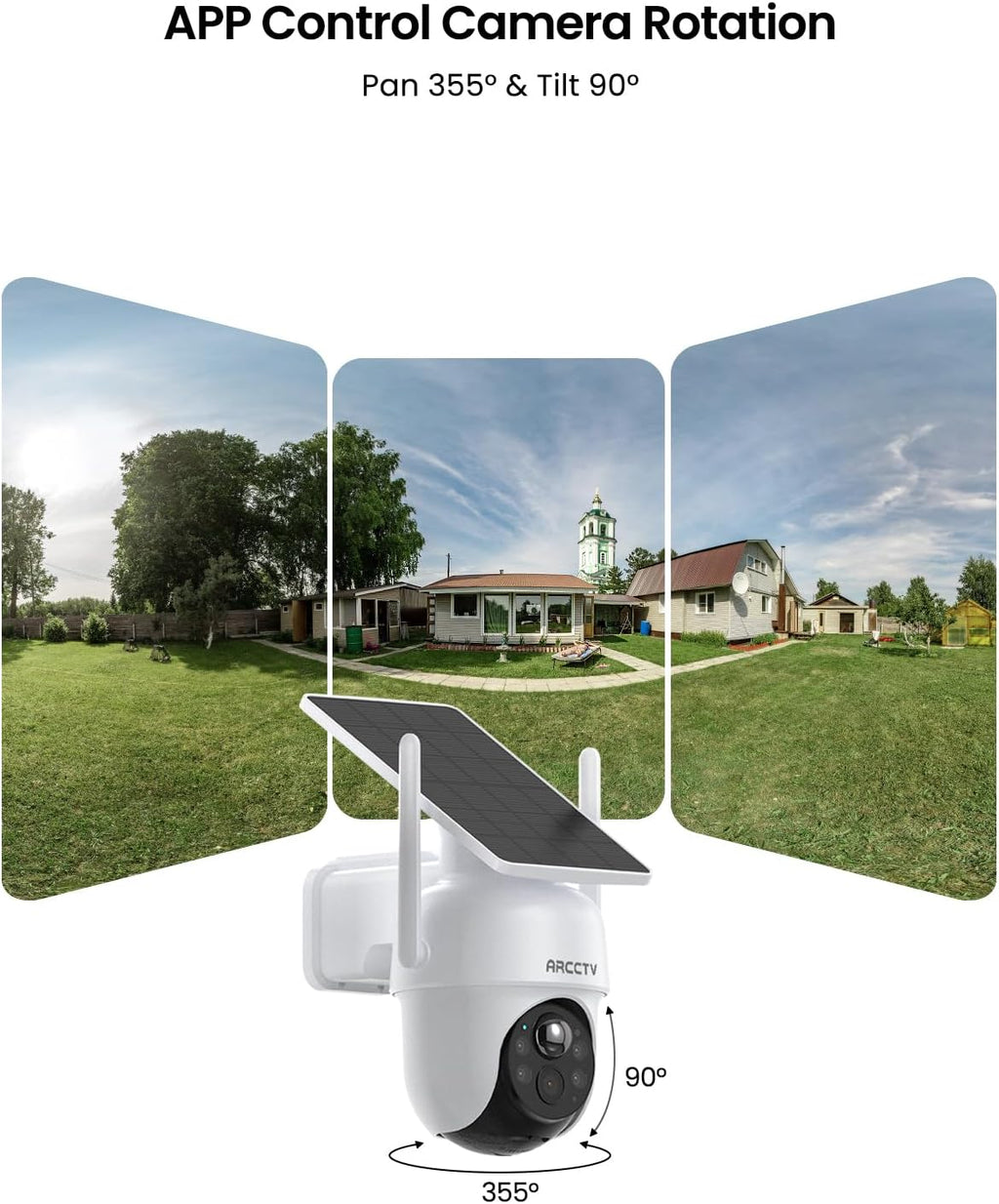 Security Cameras Wireless Outdoor, No Monthly Fee Solar Camera Outdoor Wireless, 4-Camera 2K Home Security Camera System with Base Station, Local Storage, PIR Motion Detection, Color Night Vision