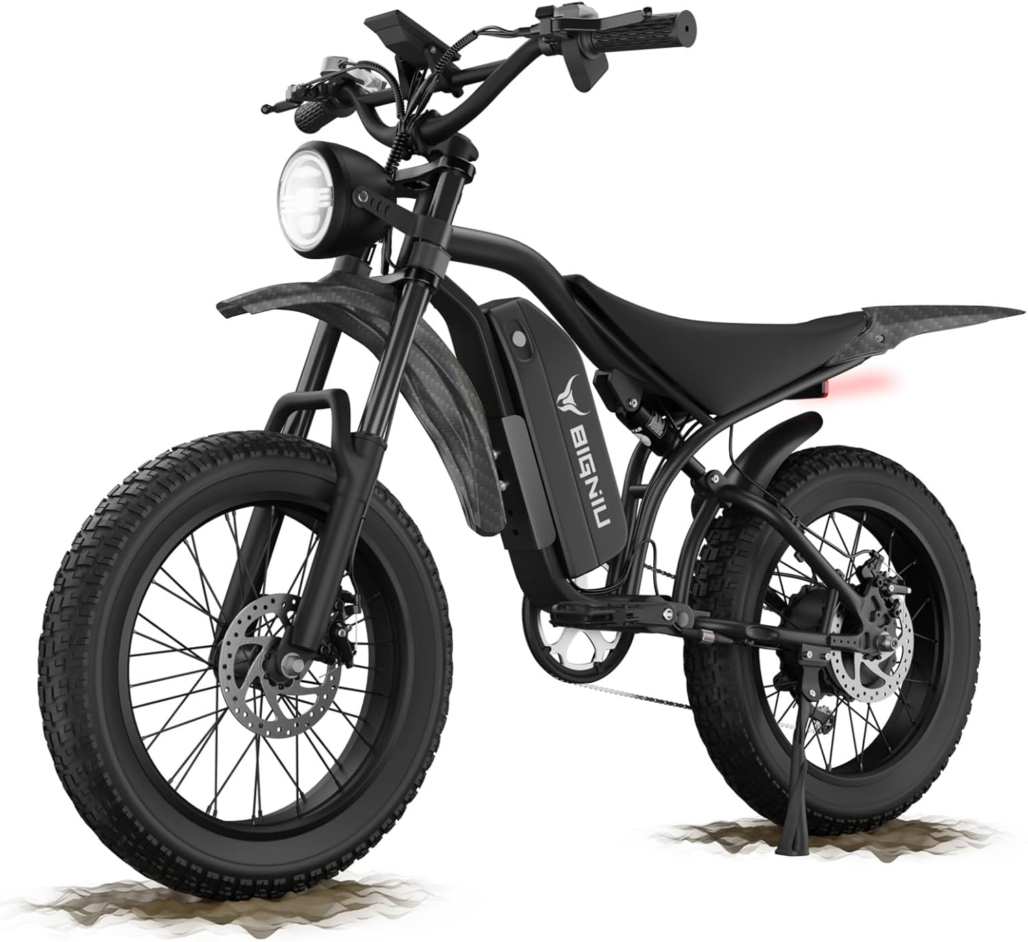 BIGNIU BG-S Electric Bike for Adults – 20'x4.5' Fat Tire, 1200W Motor, 48V 15Ah Battery, 7-Speed, Dual Disc Brakes for Off-Road and City Riding