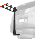 Retrospec Lenox 2-5 Bike Rack Hitch for Car, Truck, SUV - 2in Hitch Mount with Foldable Steel Frame, Anti-Rattle Adapter & Tie Down Straps