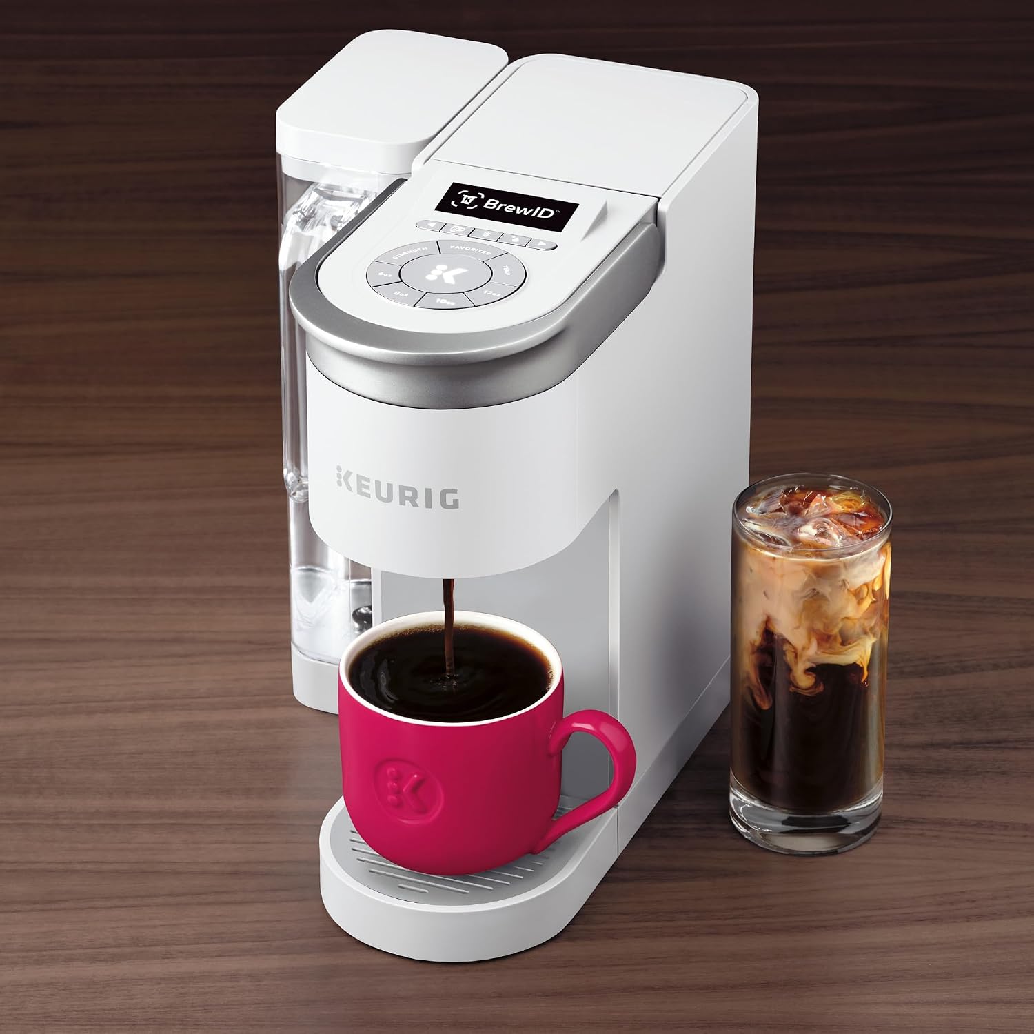 Keurig K-Supreme SMART Single Serve Coffee Maker With WiFi Compatibility, 4 Brew Sizes, And 66oz Removable Reservoir, Compatible with Alexa, White