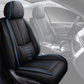 Front Set Car Seat Covers for Chevy Equinox 2005-2025 2026 Leather Seat Covers Waterproof Only Front Seats Car Seat Protectors Breathable Seat Cover Black&Blue