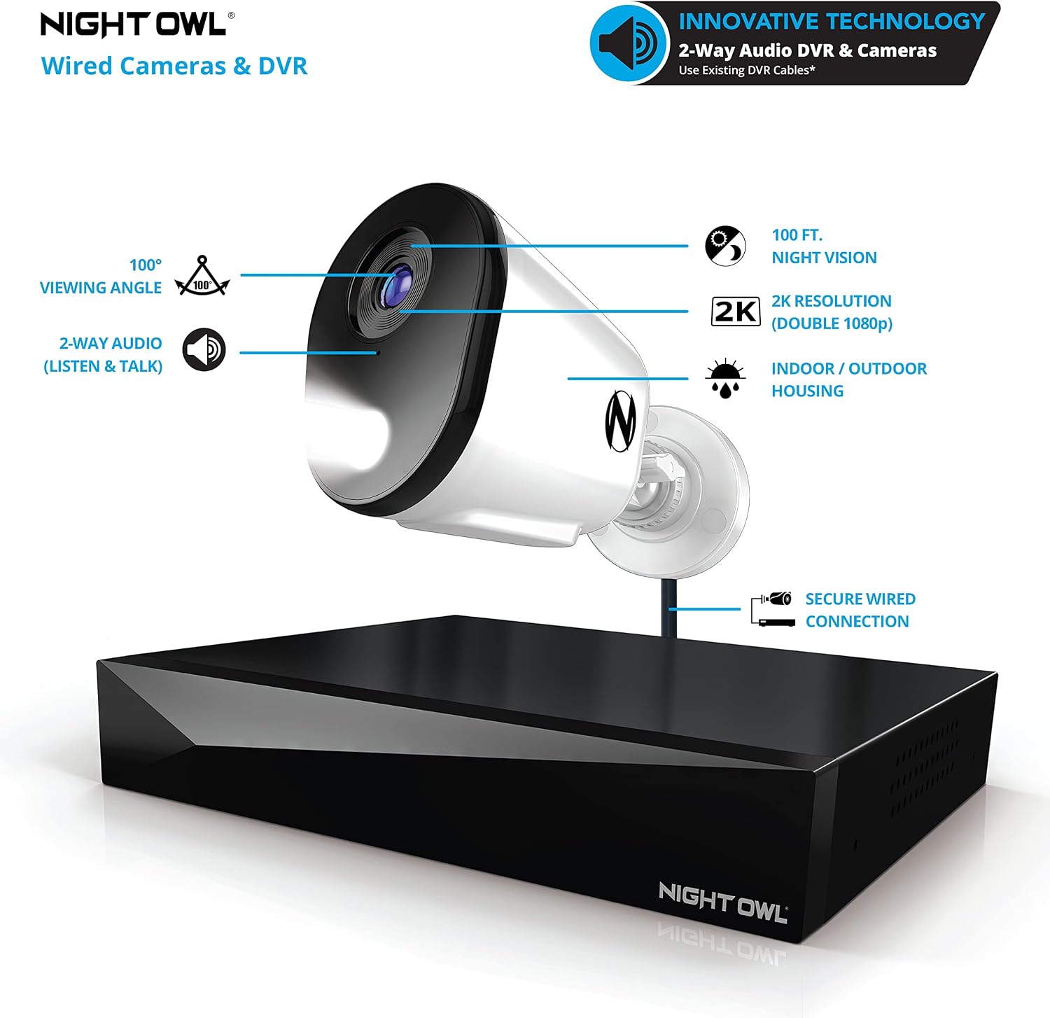Night OWL FTD4-81-8L HD DVR Security KIT