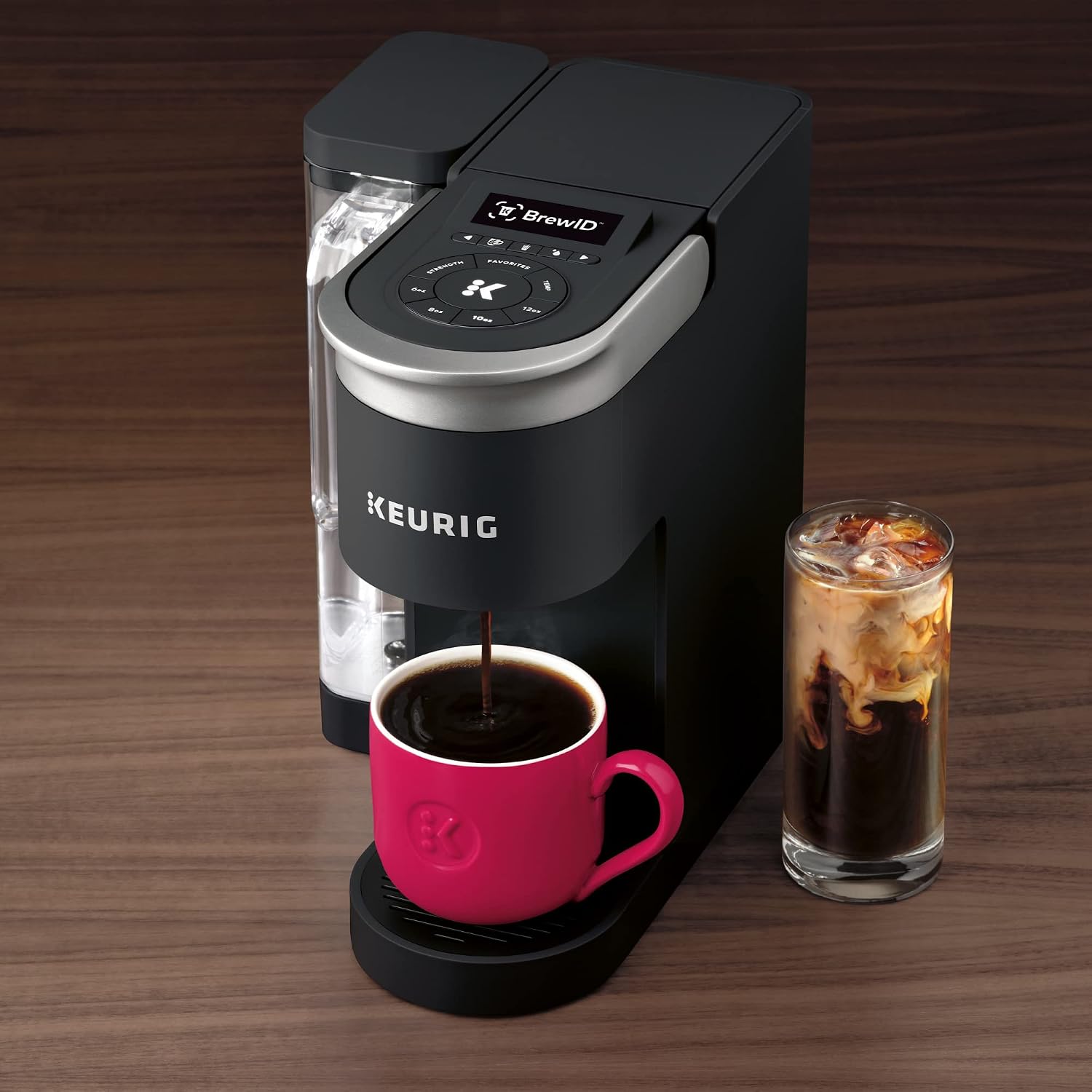 Keurig K-Supreme SMART Coffee Maker, MultiStream Technology, Brews 6-12oz Cup Sizes, Black