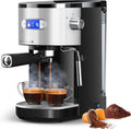 COWSAR Commercial Espresso Machine 20 Bar, Compact Espresso Maker with Milk Frother Steam Wand, Expresso Coffee Machines with 45 OZ Removable Water Tank for Cappuccino, Latte, Home