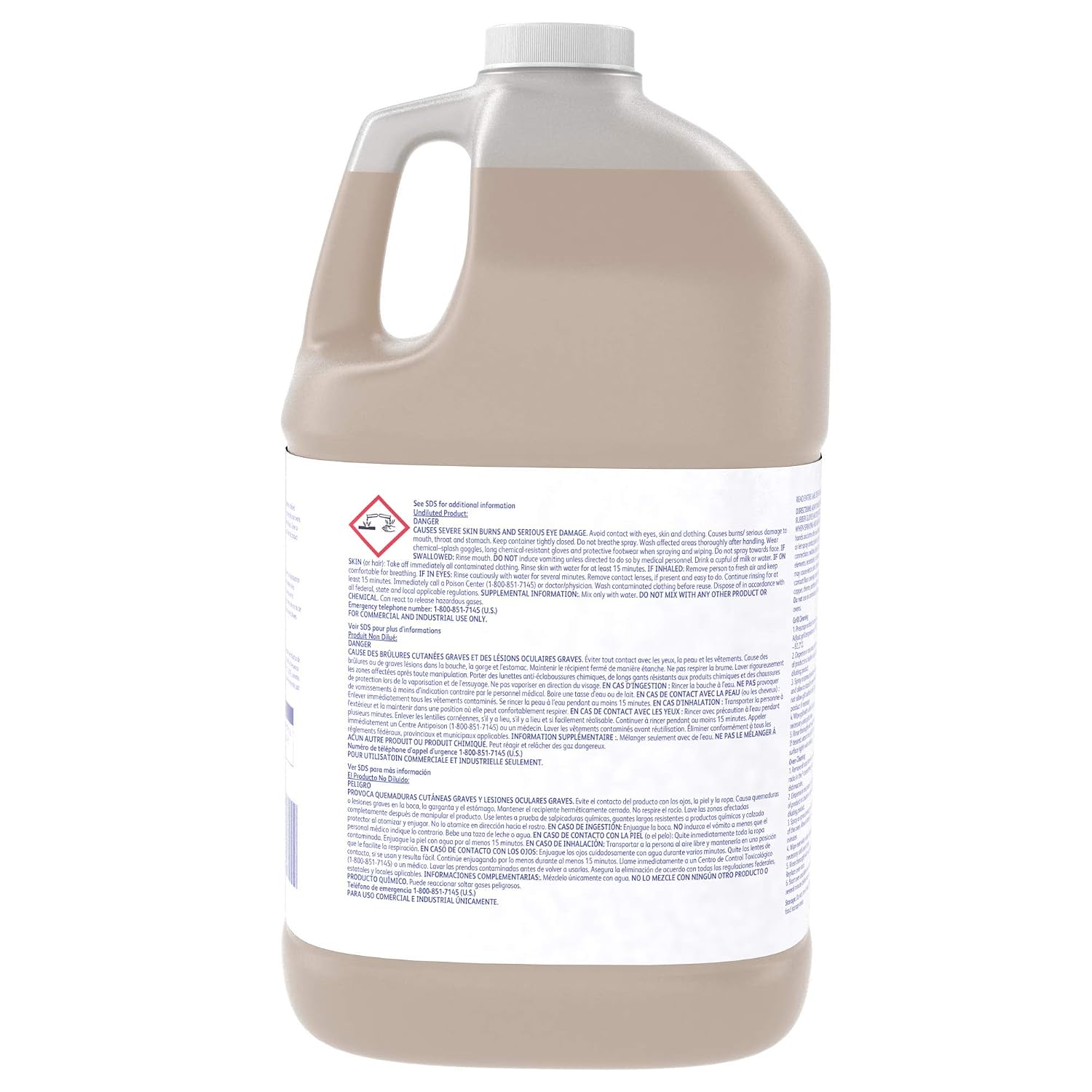 Diversey 957278280 SUMA D9.6 Oven Cleaner, Removes Heavy Deposits of Grease, Fats & Carbonized Soils, Ready-to-Use, 1-Gallon