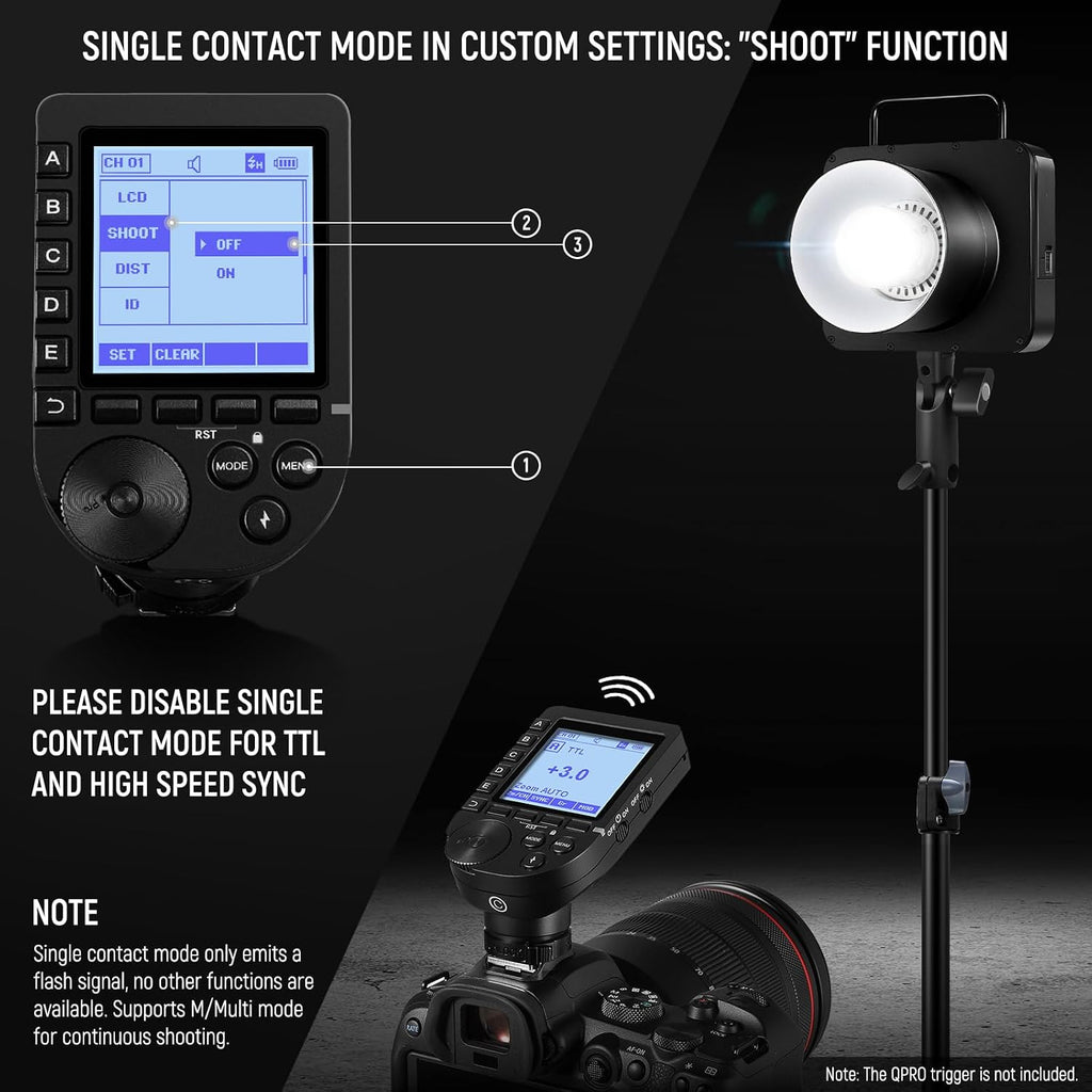 NEEWER Q4 400Ws 2.4G TTL Outdoor Studio Flash Strobe (New Look) Compatible with Godox, 1/8000 HSS 2800mAh Photography Monolight 30W Modeling Lamp/400 Full Power Flash/0.01-1.2s Recycle/Bowens Mount