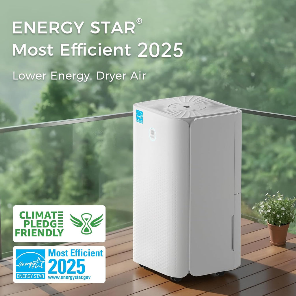 Ukoke Dehumidifiers for Home, 1750 Sq. Ft Energy Star Most Efficient 2025 Small Dehumidifier for Basement and Bedroom, Ultra Quiet with Auto Shut-off