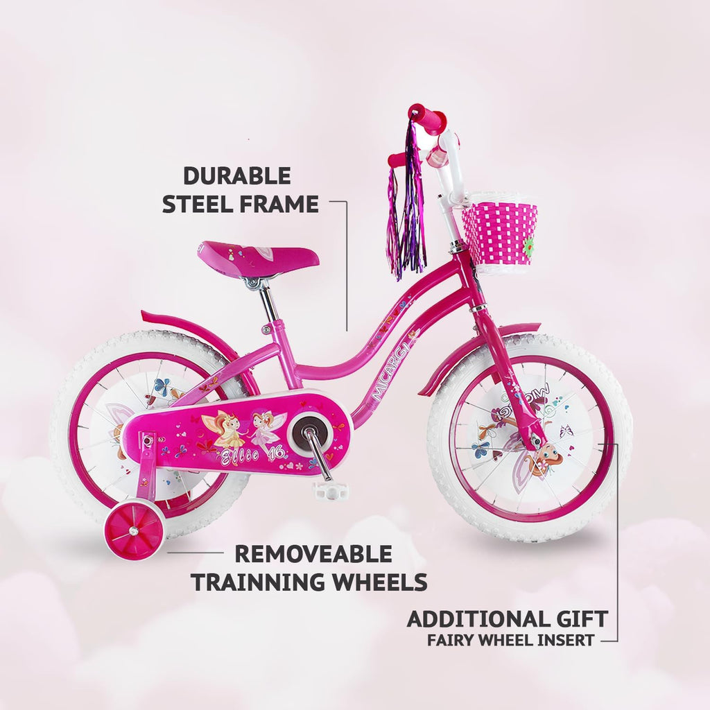 MICARGI Dragon/Ellie/Kiddy BMX Kids Bike 3-12 Age Boys Girls 16 20 inch with Kickstand Kids'Cruiser Bike with Coaster Brake Multiple Colors