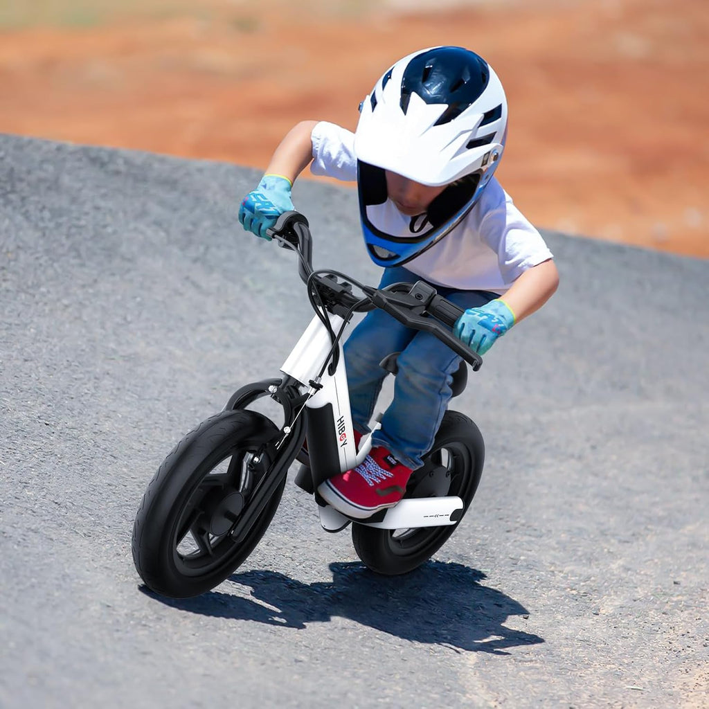 Hiboy Electric Balance Bike for Kids, 12-Inch Tires, 5.6/9 mph, Adjustable Seat, Up to 4.9 Miles, Electric Bike for Kids Ages 3–5