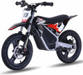 OLALA 36V Electric Dirt Bike for Kids 4-8, 350W Brushless Motor with 3-Speed Control, 18.6 MPH Max Speed, 14' Off-Road Tires Motorcycle, for Boys & Girls, Black