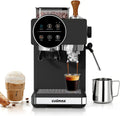 Espresso Machine with Grinder, 20 Bar Professional Expresso Coffee Machines with Milk Frother Steam Wand, Espresso Maker with 60oz Removable Water Tank, Cappuccino & Latte Machine for Home (Dark-Pro)