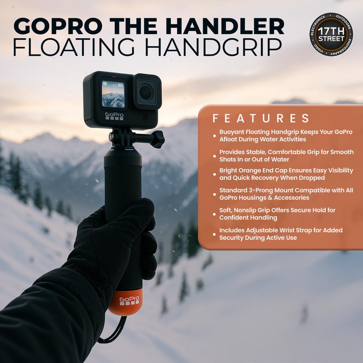 GoPro HERO13 Black Camera with 3 Enduro Batteries | Waterproof 5.3K60 Action Camera with Dual-Battery Charger & SanDisk 64GB Extreme SD Card | Head Strap 2.0 and Handler Floating Handgrip, Bundle Kit