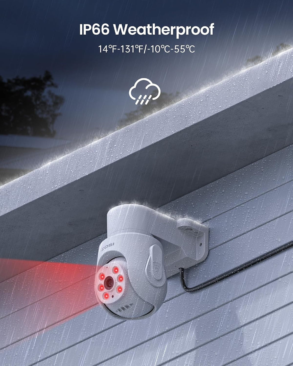 ZOSI 5MP Wired Security Camera System, 8pcs 1080p 360° Pan/Tilt Weatherproof Cameras, Audio Recording, AI Human Vehicle Detection, Night Vision, H.265+ 8CH Home DVR with 1TB HDD for 24/7 Surveillance