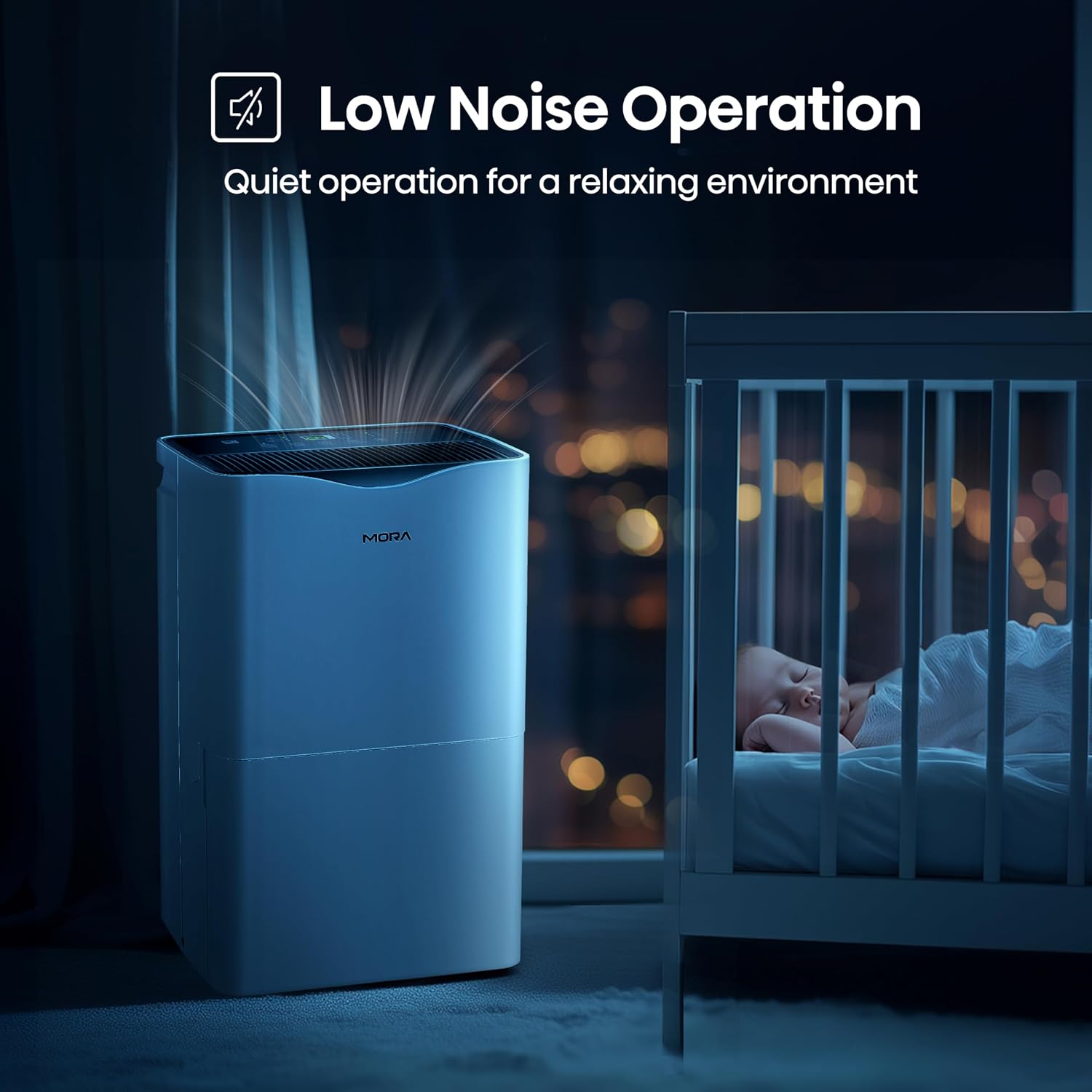 Mora Mora by Hisense 50 Pint Dehumidifier, for Space upto 4,500 Sq. Ft at Home, in Basements and Large Rooms, Energy Star, Quiet Operation,Filter Indicator with Washable Filter, 2 Years Warranty