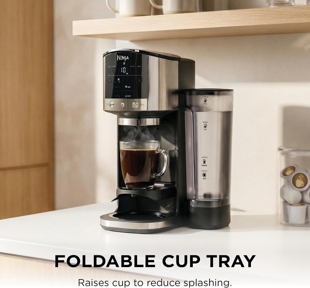 Ninja DualBrew Coffee Maker | Brew Coffee Grounds & Pods | Brew Classic, Rich, Over Ice, & Cold Brew | Brew Single-Serve Cup to Full 12-Cup Carafe | Stainless Steel | GP161