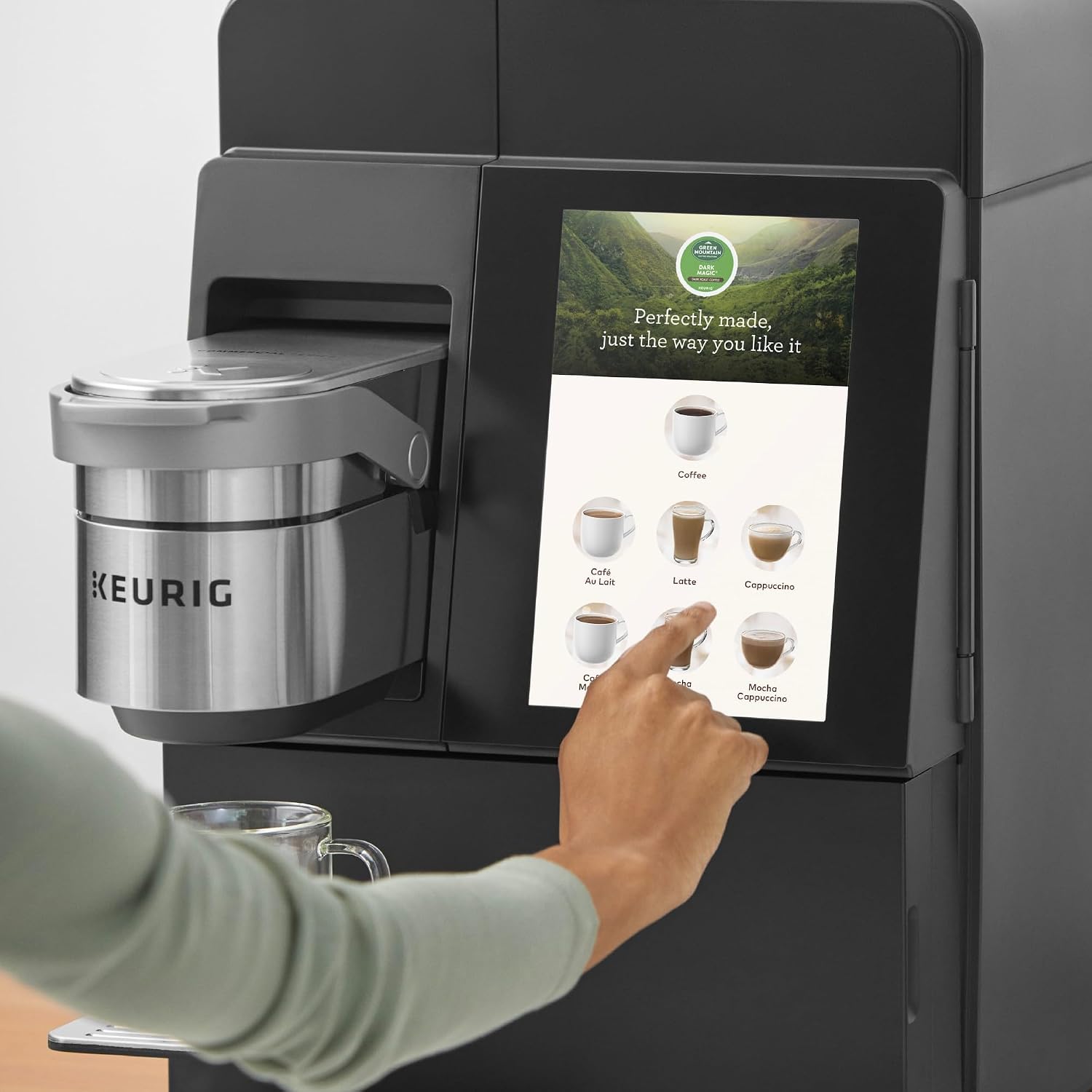 Keurig K-4500 Large Business Single Serve Coffee and Specialty Beverage Café System, Plumbed, Silver/Black