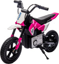 WEEROCK 24V Kids Electric Dirt Bike for 5-15 Years Old, Ride on E Motorcycle, 3.11-9.32MPH Speed, Rear Shock Absorber, LED Breath Lamp, Bluetooth for Boys Girls Children Electria Toy Gift, Pink