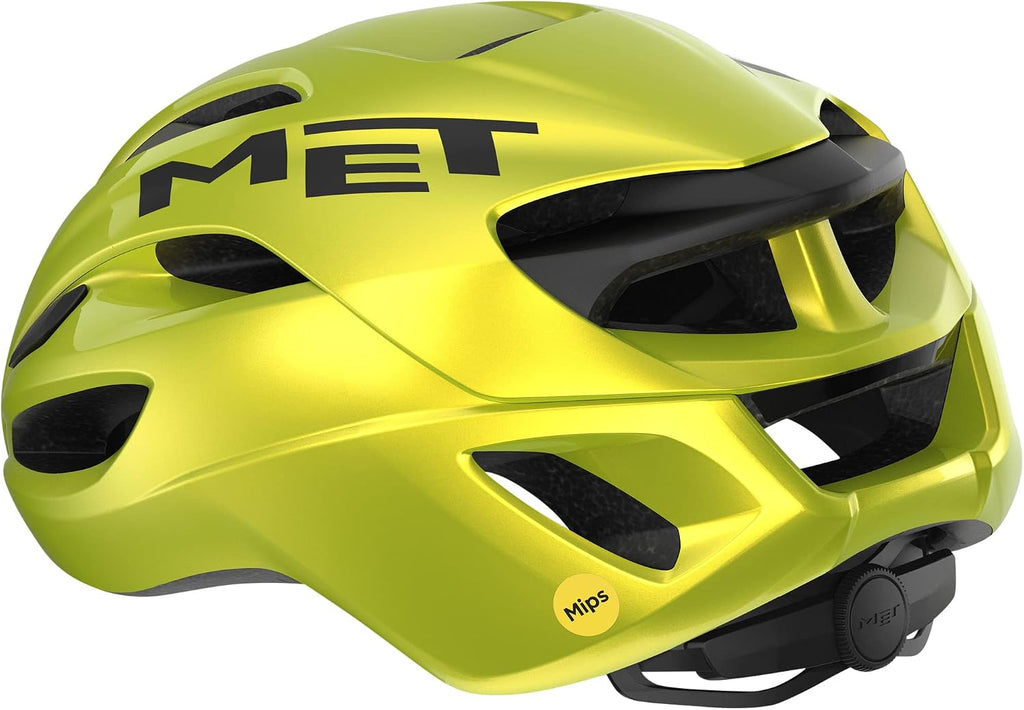 MET Rivale MIPS Road Bike Helmet | Lightweight Adult Cycling Helmet, Aero Shape, 360-Degree Adjustable Head Belt, Internal Air Channeling, Sunglasses Port