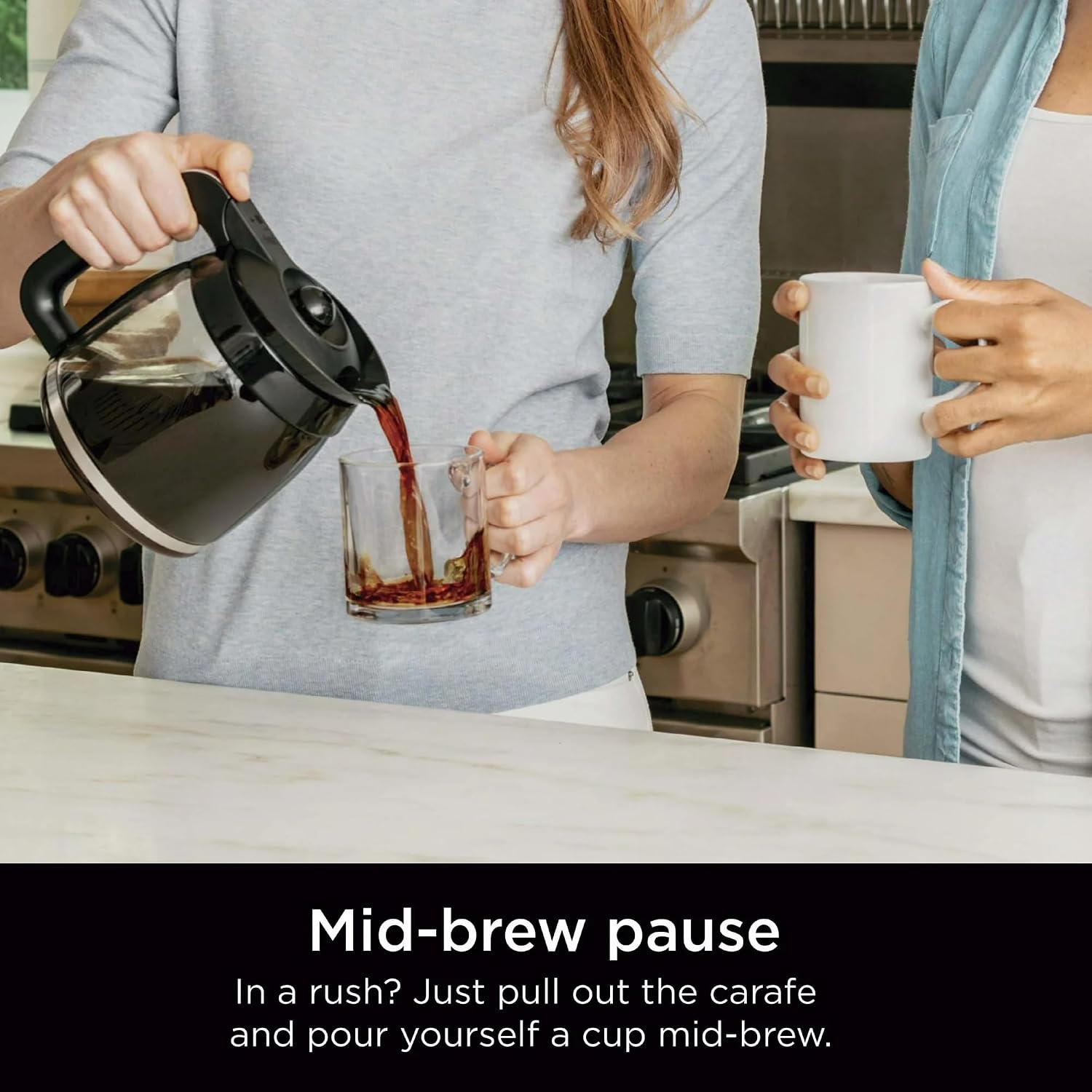 Niinja 12-Cup Programmable Coffee Maker, Glass Carafe with Classic & Rich Brew Styles, Adjustable Warming Plate & Removable 60‑oz Reservoir