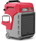 ALORAIR 170 PPD Commercial Dehumidifier with Pump & Drain Hose, LGR Industrial Use, Portable Dehumidifier with Wheels for Water Damage Restore, Carpet Drying, Storm 80X (Red)