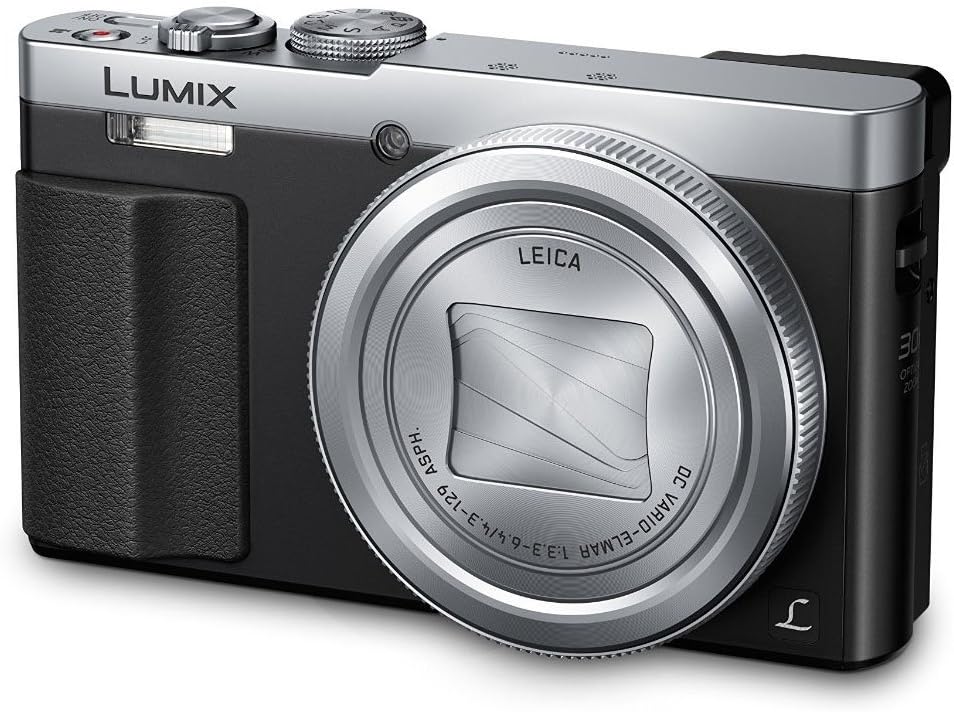 PANASONIC LUMIX ZS50 Camera, 30X LEICA DC Vario-ELMAR Lens, 12.1 Megapixels, High Sensitivity Sensor, Eye Viewfinder, DMC-ZS50S (USA SILVER)