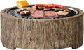 Afterglow 15 Inches Charcoal Grill Barbecue Smoker Stove Tabletop BBQ Outdoor Party for Patio Garden Backyard Decking Camping, Brown