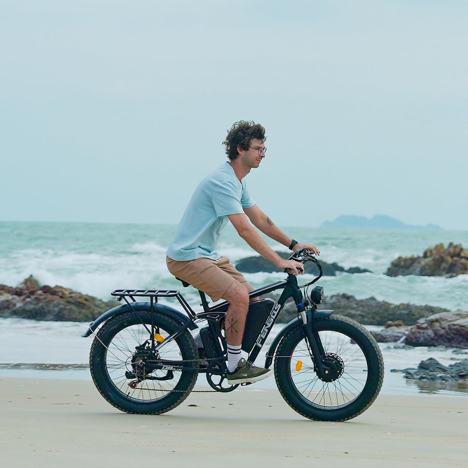 5000W Electric Bike for Adults, 45MPH Dual Motor Ebike 52V 23AH 1196WH E Bike 100 Miles Long Range Bicycle Full Suspension 26' Fat Tire Off Road for Men Dual Hydraulic Disc Brake Ebike