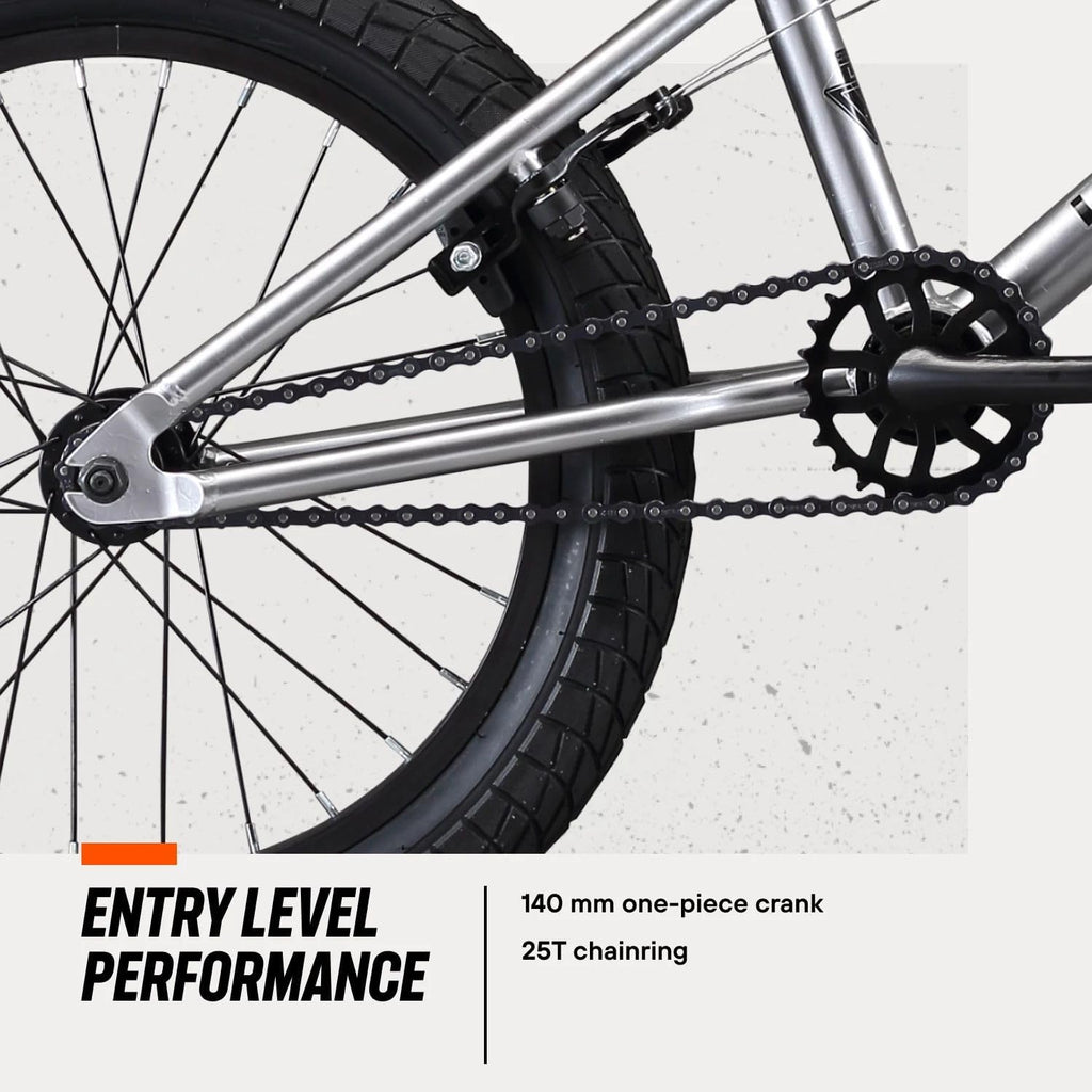 Mongoose Legion BMX Bike, Hi-Ten Steel Frame, 25x9T, 36x16T or 40x16T Gearing
