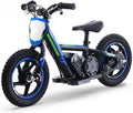 Lightweight Electric Dirt Bike for Kids,170W Racing Motorcycle for Ages 3-6, Detachable Battery, Adjustable Seat, Safe Speeds Up to 10 MPH, Mini Motocross Bike 12' Off Road Tires, Blue