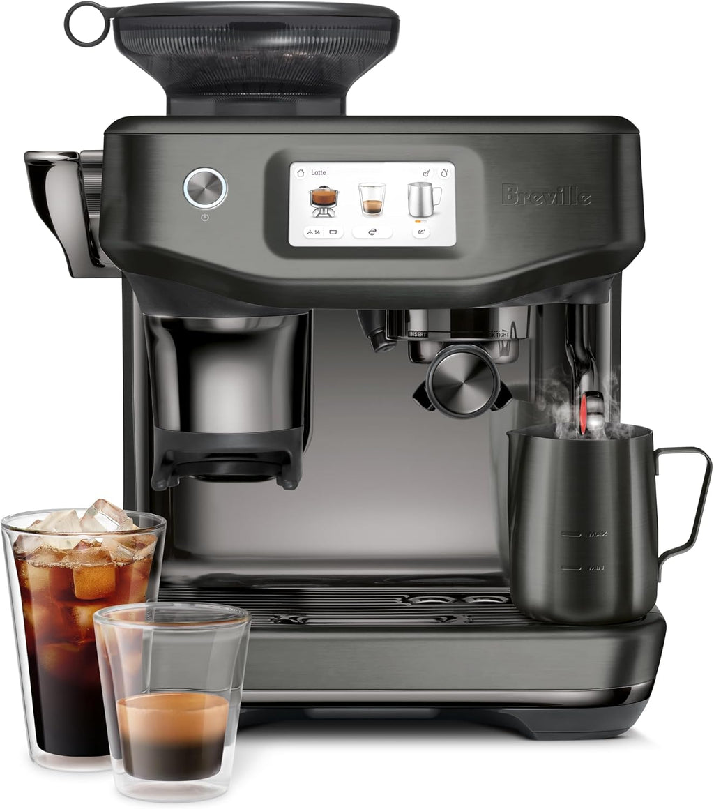 Breville Barista Touch Impress with Cold Extraction Espresso Machine BES881NRE, Metallics, Noir
