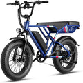 Jasion RetroVolt Electric Bike for Adults, 2000W Peak Motor- 30MPH Electric Dirt Bike, 48V 13AH Battery Mountain EBike, Max 70Miles Electric Motorcycle, 20'' X 4'' Fat Tire All-Terrain E-Bike