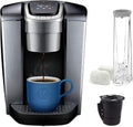 Keurig C K-Elite Maker, Single Serve K-Cup Pod Brewer, with Iced Coffee Capability, Extra Included, 75oz, Brushed Silver Plus Filter Bundle