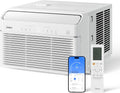 Midea Inverter Window Air Conditioner with Heat – Quiet Window AC Unit and Heat Combo with Dehumidifier – Cools up to 550 Sq. Ft. – Energy Star Rated, Smart Control, Remote, 12,000 BTU