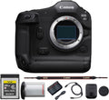 Canon EOS R1 Mirrorless Camera – Flagship RF-Mount Camera with High-Speed Stacked Sensor, AI Autofocus & 8K Video (6577C002) + 240GB Memory Card