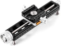 NiSi - NM-200S Macro Focusing Rail, Precision Focus Slider for Macro Photography , Universal Tripod Mounting, 360-Degree Rotating Clamp with Quick-Release Plate, Detachable Feet, Arca-Swiss Compatible