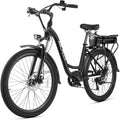 ANCHEER Electric Bike for Adults, 48V 500Wh EBike, UP to 60 Miles, Removable Battery, Fast-Charge, 26' Commuter Electric Bicycles, 7-Speed, LCD Digital Display, Suspension Fork, Cruise Control, UL2849