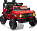 First Ride On Ford Bronco Raptor Licensed 12V Ride on Toys, Kids Ride on Car with Remote Control, Electric Car for Toddler with Smooth Start, Openable Doors, MP3 Player, 3 Speeds (12V, Red)