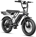 Jasion RetroVolt Electric Bike for Adults, 2000W Peak Motor- 30MPH Electric Dirt Bike, 48V 13AH Battery Mountain EBike, Max 70Miles Electric Motorcycle, 20'' X 4'' Fat Tire All-Terrain E-Bike