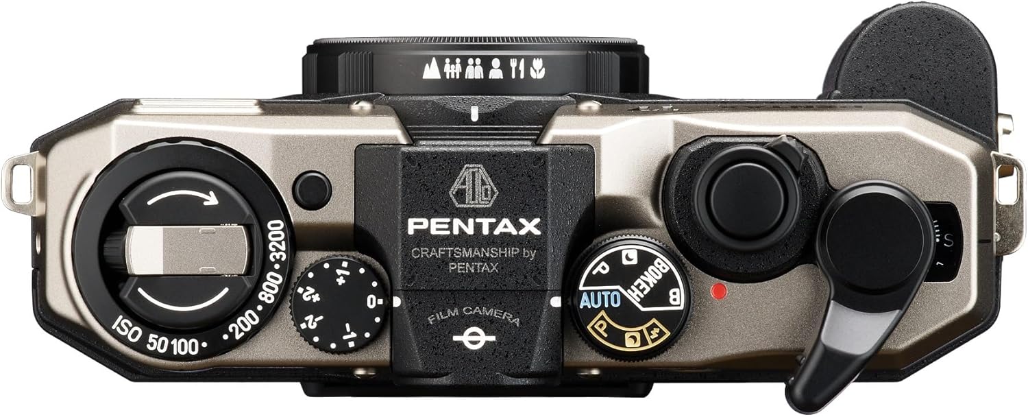 Pentax 17 35mm Film Camera That captures up to 72 Images per roll with a Vertical (Half Frame) Orientation, Perfect for Social Media.