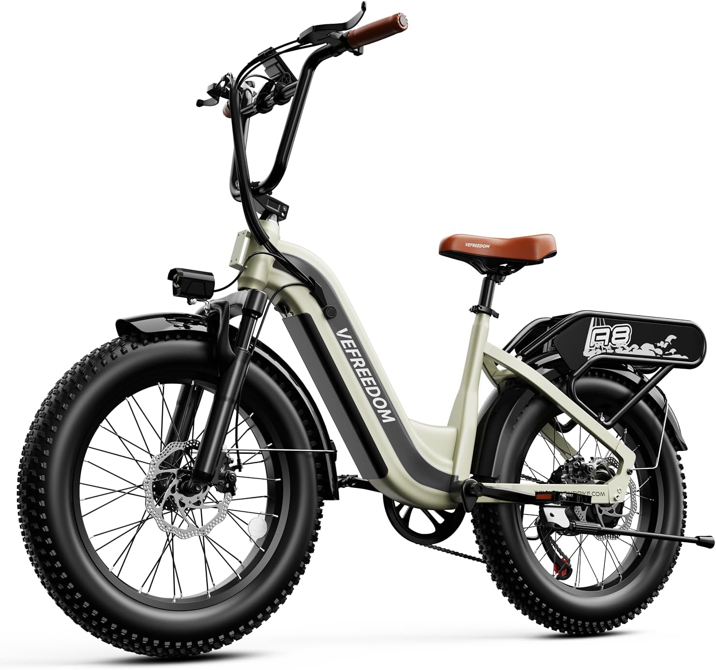 EUY Electric Bike for Adults with Peak 1500W Motor, 48V 20Ah Removable Battery Fast Ebike,Max 70Miles,20' x4.0 Fat Tire Commuting Electric Mountain Bike,7-Speed, Step-Thru Bicycle