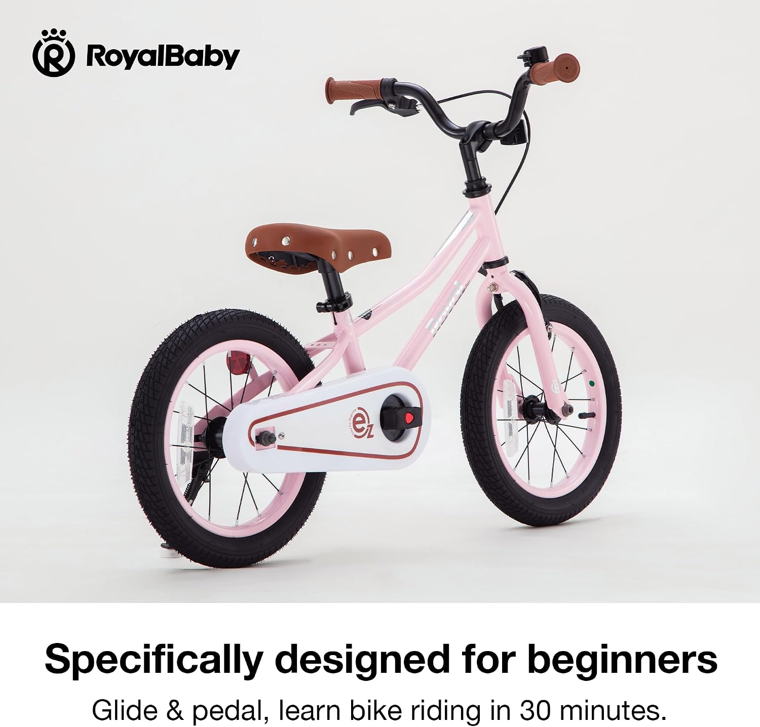 RoyalBaby Kids Bike, Terra EZ Balance to Pedal Convertable Bicycle, 14 16 18 Inch Easy Learn Balancing to Biking Boys Girls Ages 3-9 Years Beginners