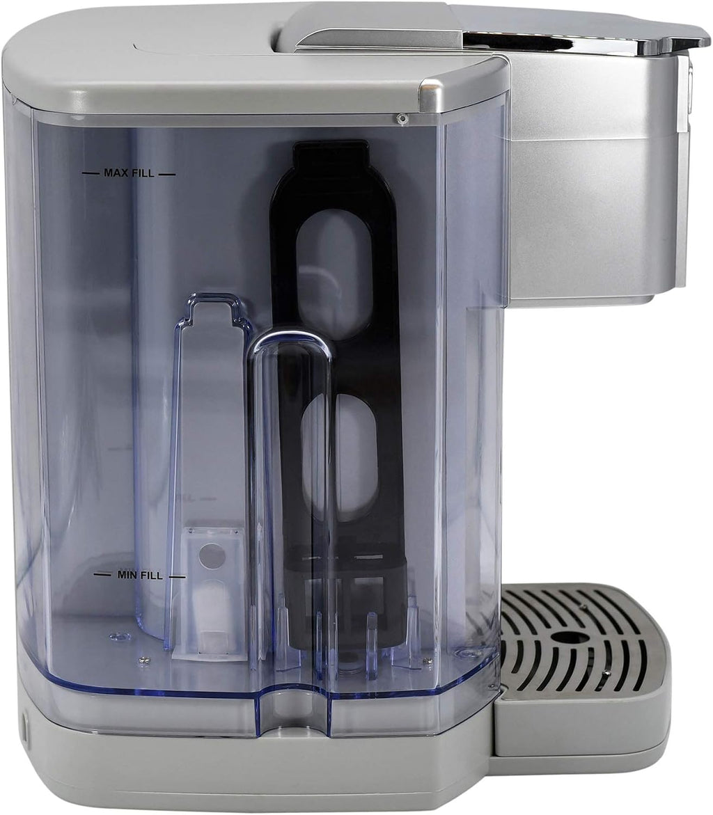 Cuisinart Coffee Maker, Single Serve 72-Ounce Reservoir Coffee Machine, Programmable Brewing & Hot Water Dispenser, Stainless Steel, Cool Grey