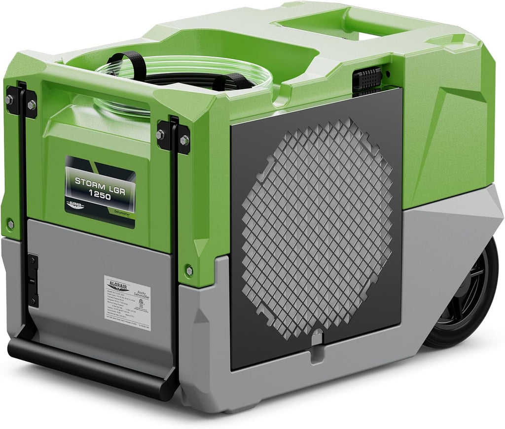 ALORAIR 264 PPD Commercial Dehumidifier with Pump, Industrial Dehumidifier with Pump Up to 3,000 Sq.Ft, Compact, Portable, for Water Damage Restoration, Basement, Crawl Space, Green